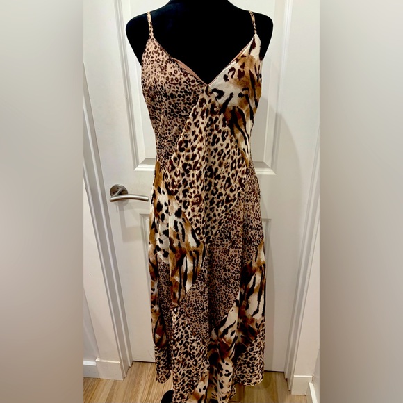NWT Thirty Thirty Leopard Print slip Dress - S - Picture 1 of 12